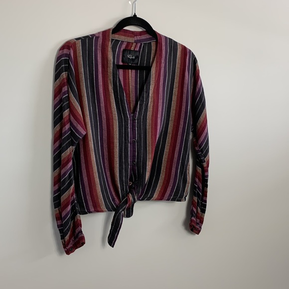 Rails Sloane Brava Stripe Top Blouse Size XS - Picture 4 of 12